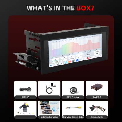 For Cadillac Escalade EXT 2002 Radio upgrade,6.8-inch QLED 8-Core CPU,touch screen Stereo,Wireless CarPlay & Android Auto,keep OEM Controls