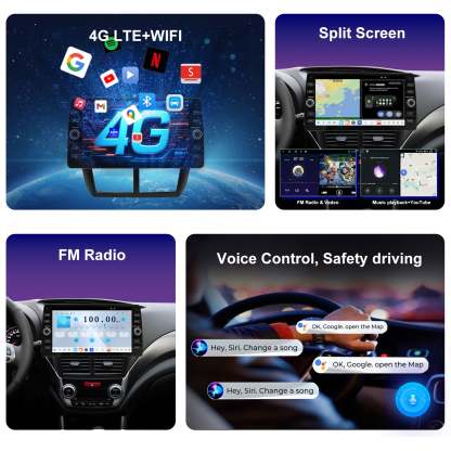 For Subaru Forester 2008-2012 Radio upgrade,10.2-inch QLED  8-Core CPU,touch screen Stereo,Wireless CarPlay & Android Auto,keep OEM Controls