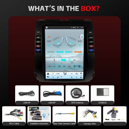 For Lexus GX470 2002-2009 Radio upgrade, 12.1-inch QLED 8-Core CPU,touch screen Stereo,Wireless CarPlay & Android Auto,Free camera