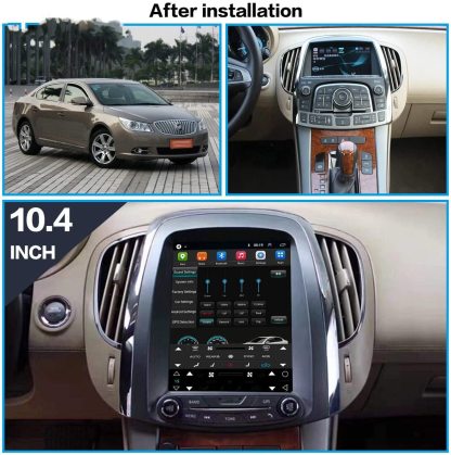 For Buick Lacrosse 2009-2013 Radio upgrade,10.4-inch QLED 8-Core CPU,touch screen Stereo,Wireless CarPlay & Android Auto,keep OEM Controls