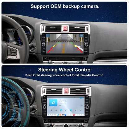 For Subaru Outback 2015-2019 Radio upgrade,10.2-inch QLED  8-Core CPU,touch screen Stereo,Wireless CarPlay & Android Auto,keep OEM Controls