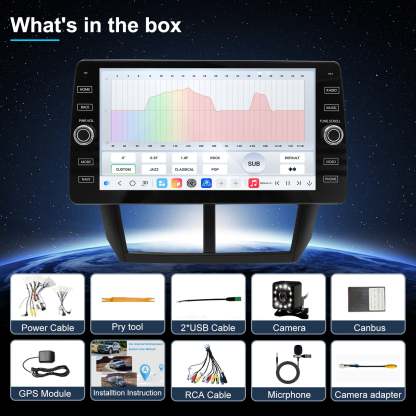 For Subaru Forester 2008-2012 Radio upgrade,10.2-inch QLED  8-Core CPU,touch screen Stereo,Wireless CarPlay & Android Auto,keep OEM Controls