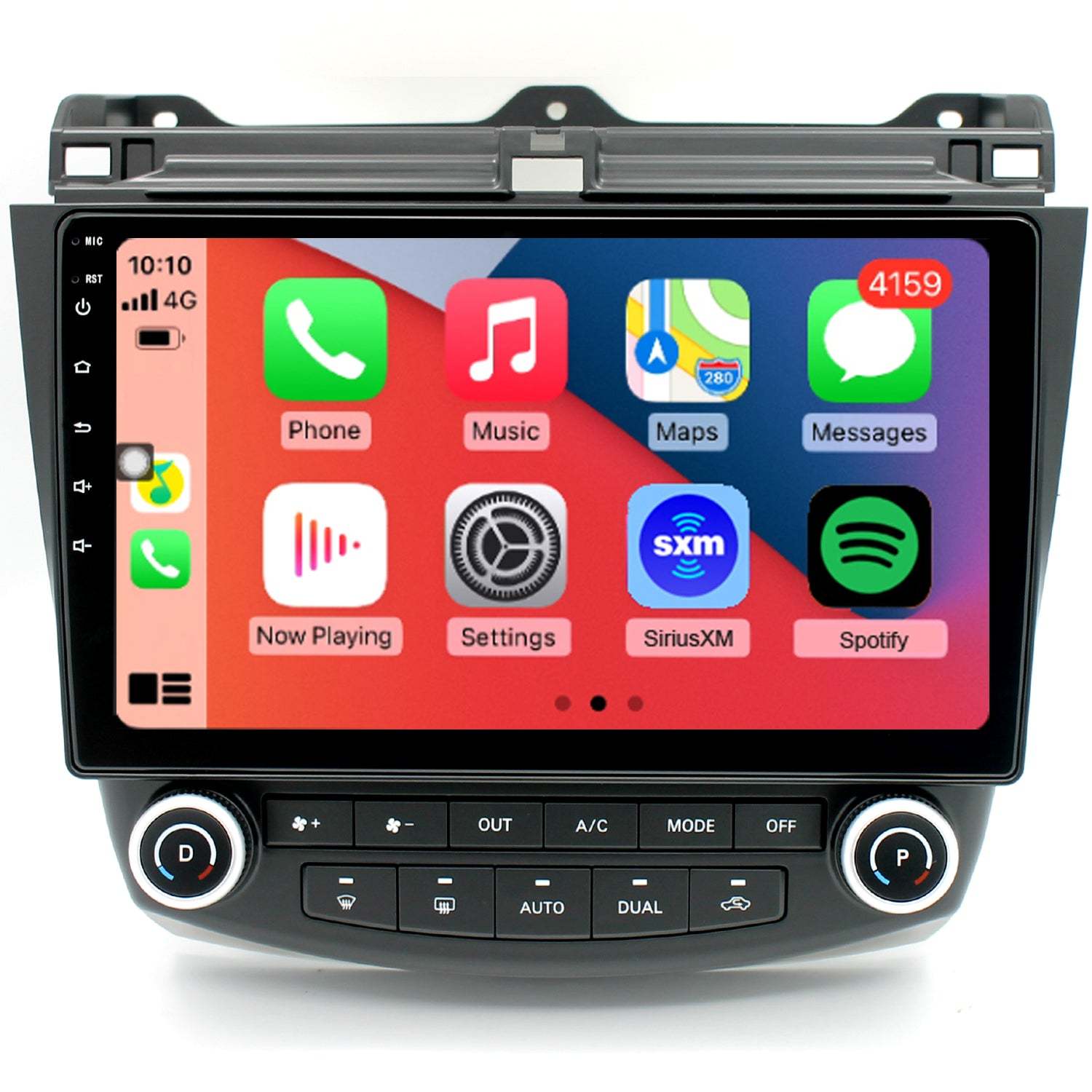 For Honda Accord 7th Gen 2003-2007 Radio upgrade,10.1-inch QLED 8-Core CPU,touch screen Stereo,Wireless CarPlay & Android Auto,keep OEM Controls
