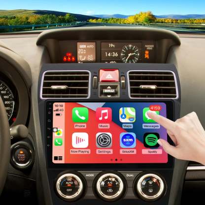 For Subaru Crosstrek 2015-2017 Radio upgrade,9-inch QLED 8-Core CPU,touch screen Stereo,Wireless CarPlay & Android Auto,keep OEM Controls