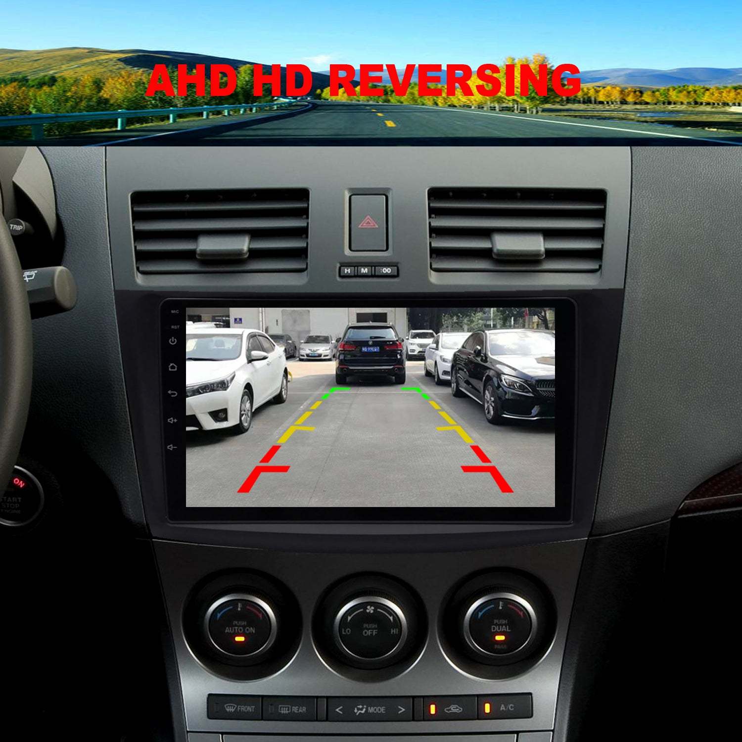 For Mazda 3 2010-2013 Radio upgrade,9-inch QLED 8-Core CPU,touch screen Stereo,Wireless CarPlay & Android Auto,keep OEM Controls