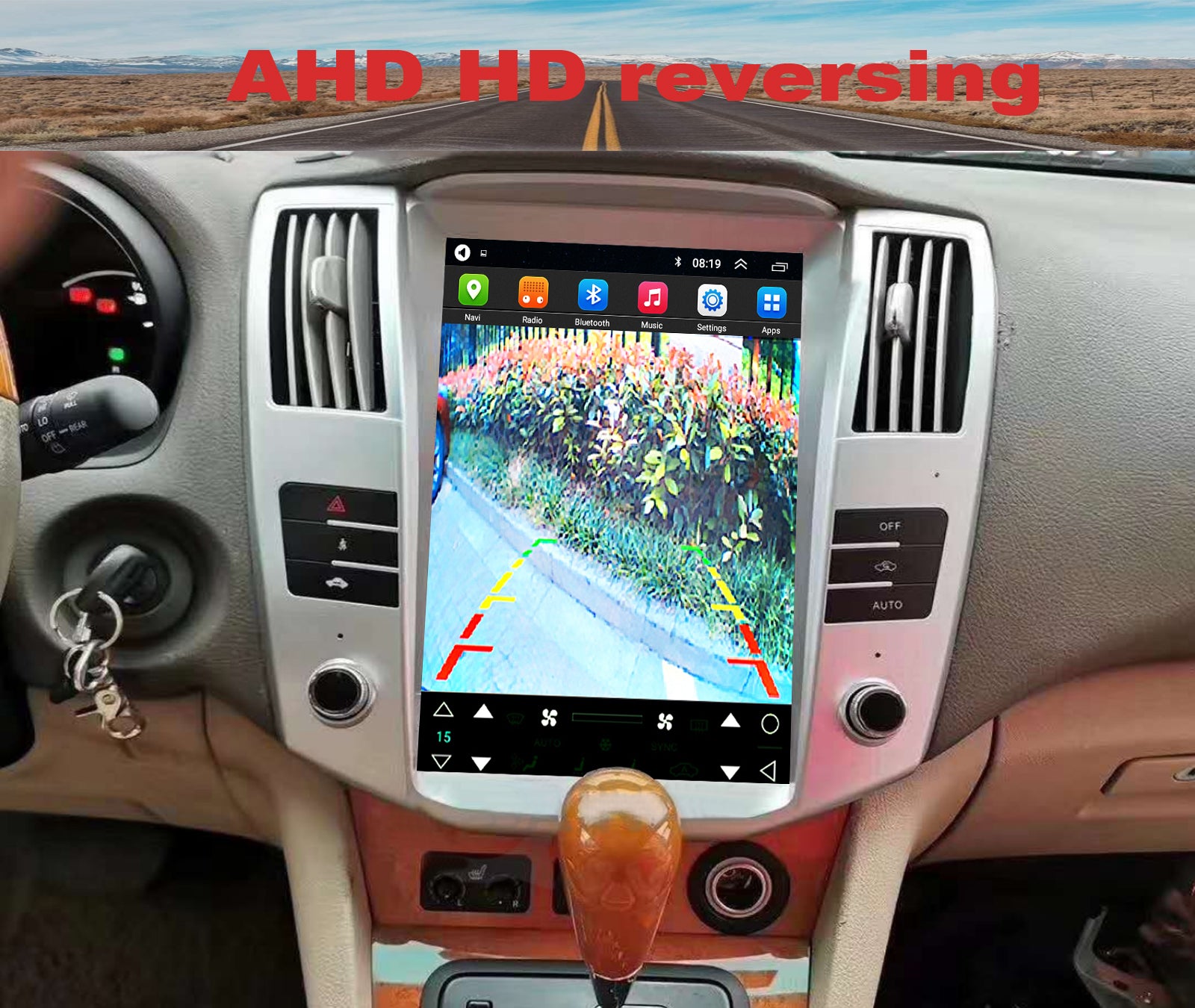 For Lexus RX 2004-2007 Radio upgrade,12.8-inch QLED 8-Core CPU,touch screen Stereo,Wireless CarPlay & Android Auto,keep OEM Controls