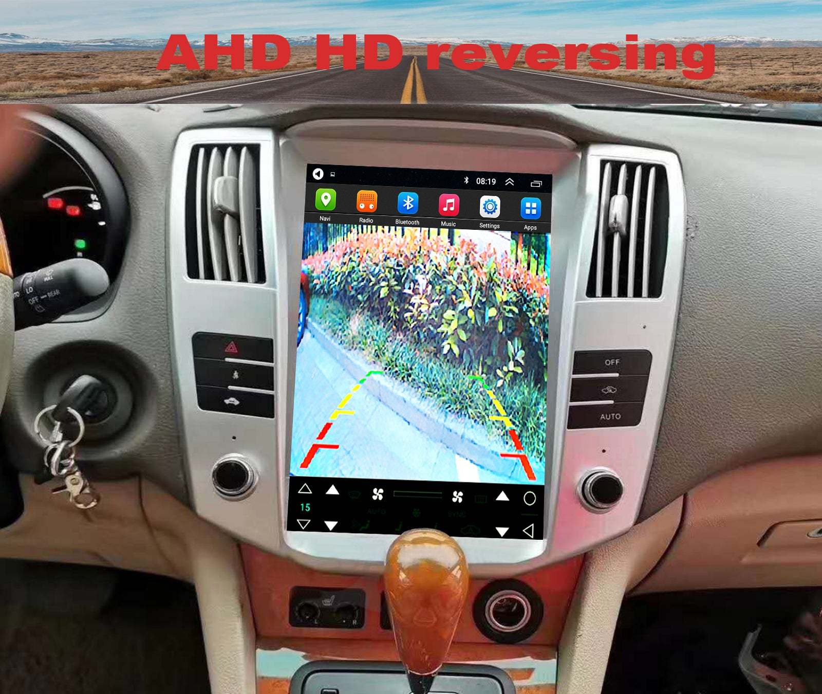 For Lexus RX 2004-2007 Radio upgrade,12.8-inch QLED 8-Core CPU,touch screen Stereo,Wireless CarPlay & Android Auto,keep OEM Controls