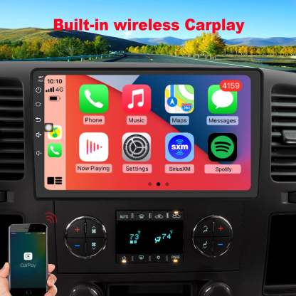 For Buick Lucerne 2006-2011 Radio upgrade,10.1-inch QLED 8-Core CPU,touch screen Stereo,Wireless CarPlay & Android Auto,keep OEM Controls