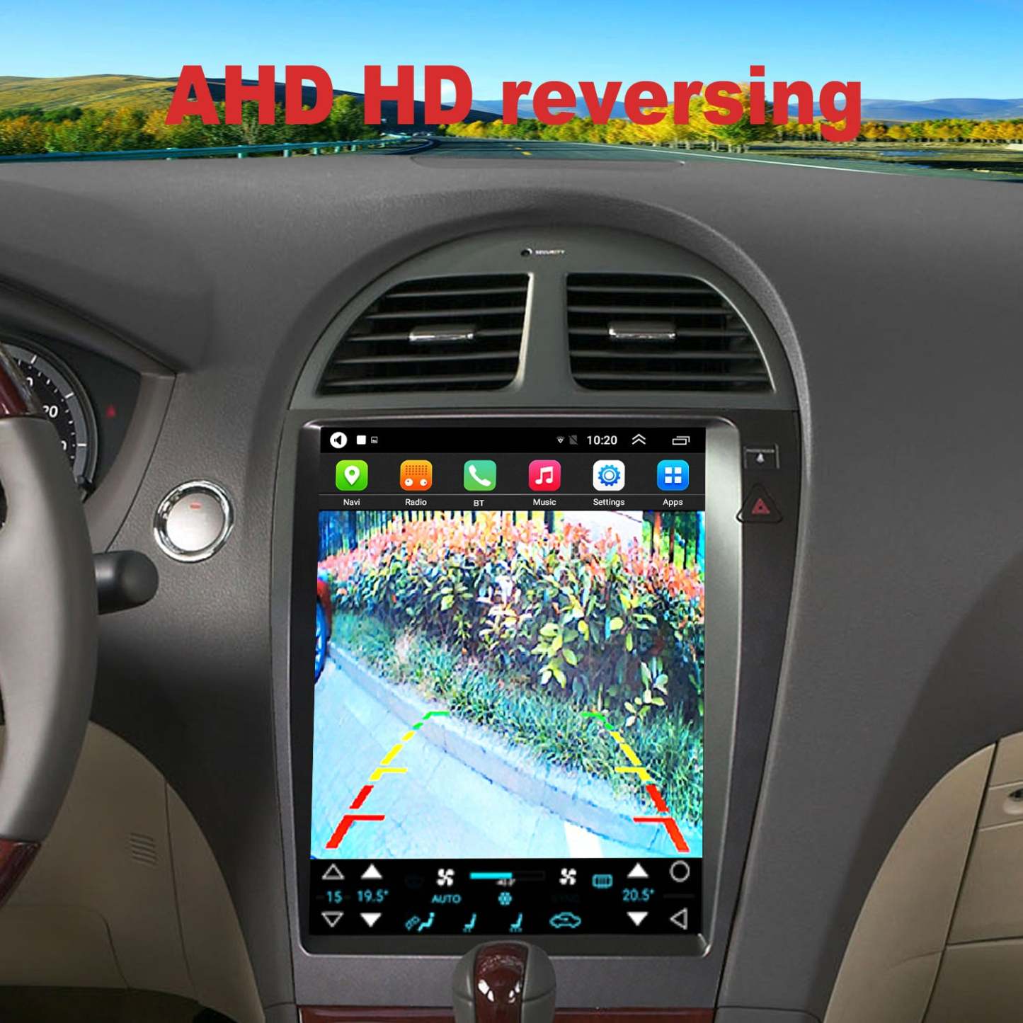 For Lexus ES300 ES330 2007-2012 Radio upgrade,12.8-inch QLED 8-Core CPU,touch screen Stereo,Wireless CarPlay & Android Auto,keep OEM Controls