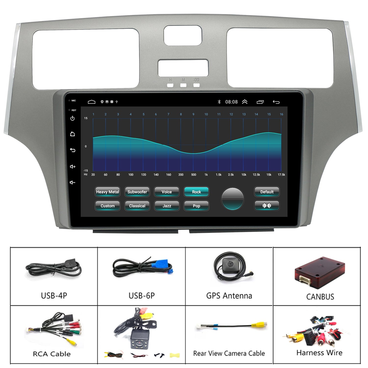For Lexus ES300 ES330 2002-2006 Radio upgrade,9-inch QLED 8-Core CPU,touch screen Stereo,Wireless CarPlay & Android Auto,keep OEM Controls