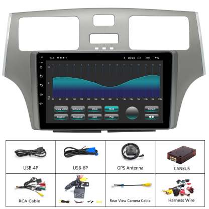 For Lexus ES300 ES330 2002-2006 Radio upgrade,9-inch QLED 8-Core CPU,touch screen Stereo,Wireless CarPlay & Android Auto,keep OEM Controls