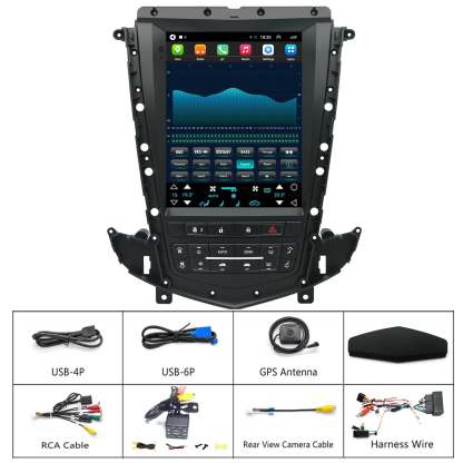For Cadillac SRX 2010-2012 Radio upgrade,9.7-inch QLED 8-Core CPU,touch screen Stereo,Wireless CarPlay & Android Auto,keep OEM Controls