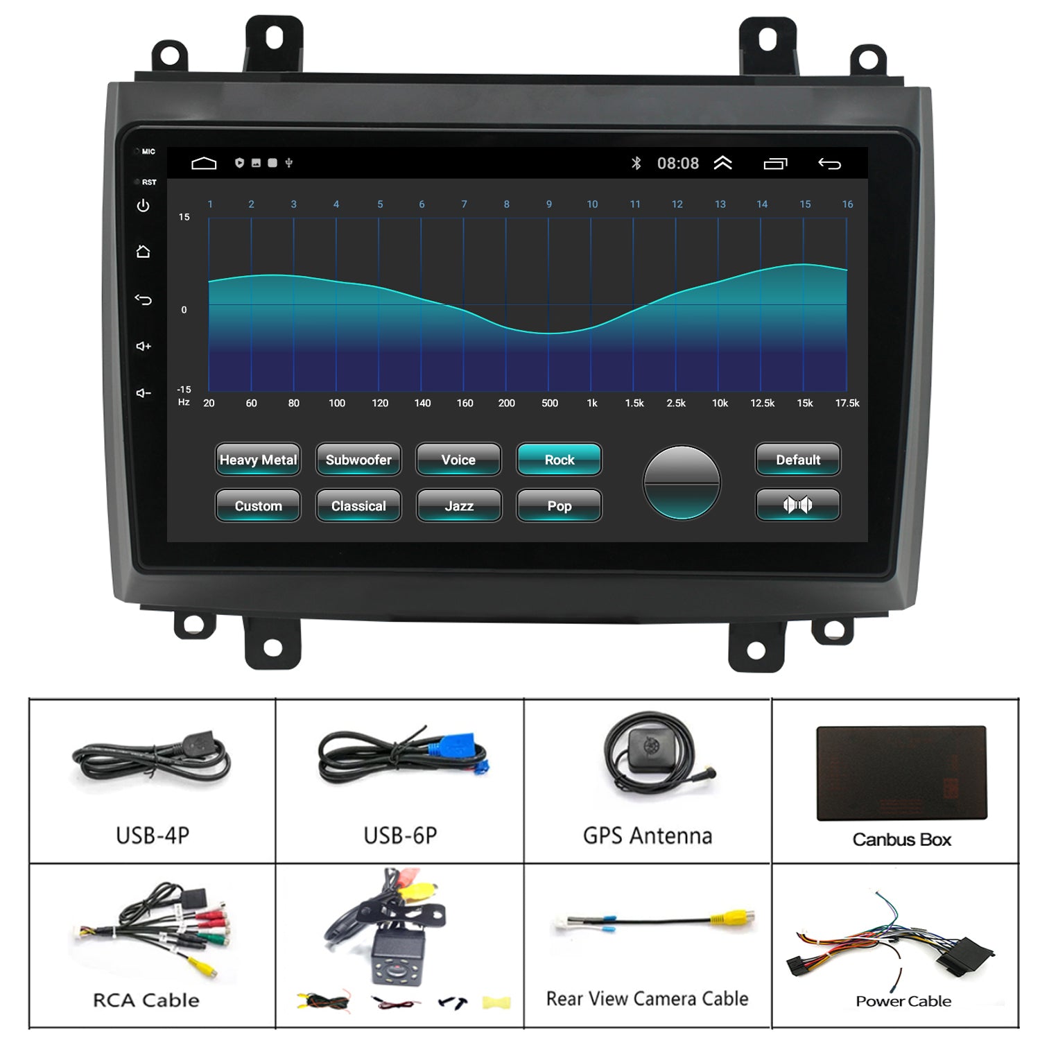 For Cadillac SRX 2003-2007 Radio upgrade,9-inch QLED 8-Core CPU,touch screen Stereo,Wireless CarPlay & Android Auto,keep OEM Controls