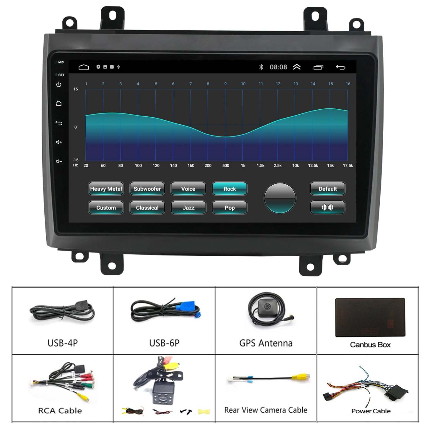 For Cadillac SRX 2003-2007 Radio upgrade,9-inch QLED 8-Core CPU,touch screen Stereo,Wireless CarPlay & Android Auto,keep OEM Controls