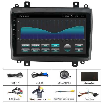 For Cadillac SRX 2003-2007 Radio upgrade,9-inch QLED 8-Core CPU,touch screen Stereo,Wireless CarPlay & Android Auto,keep OEM Controls