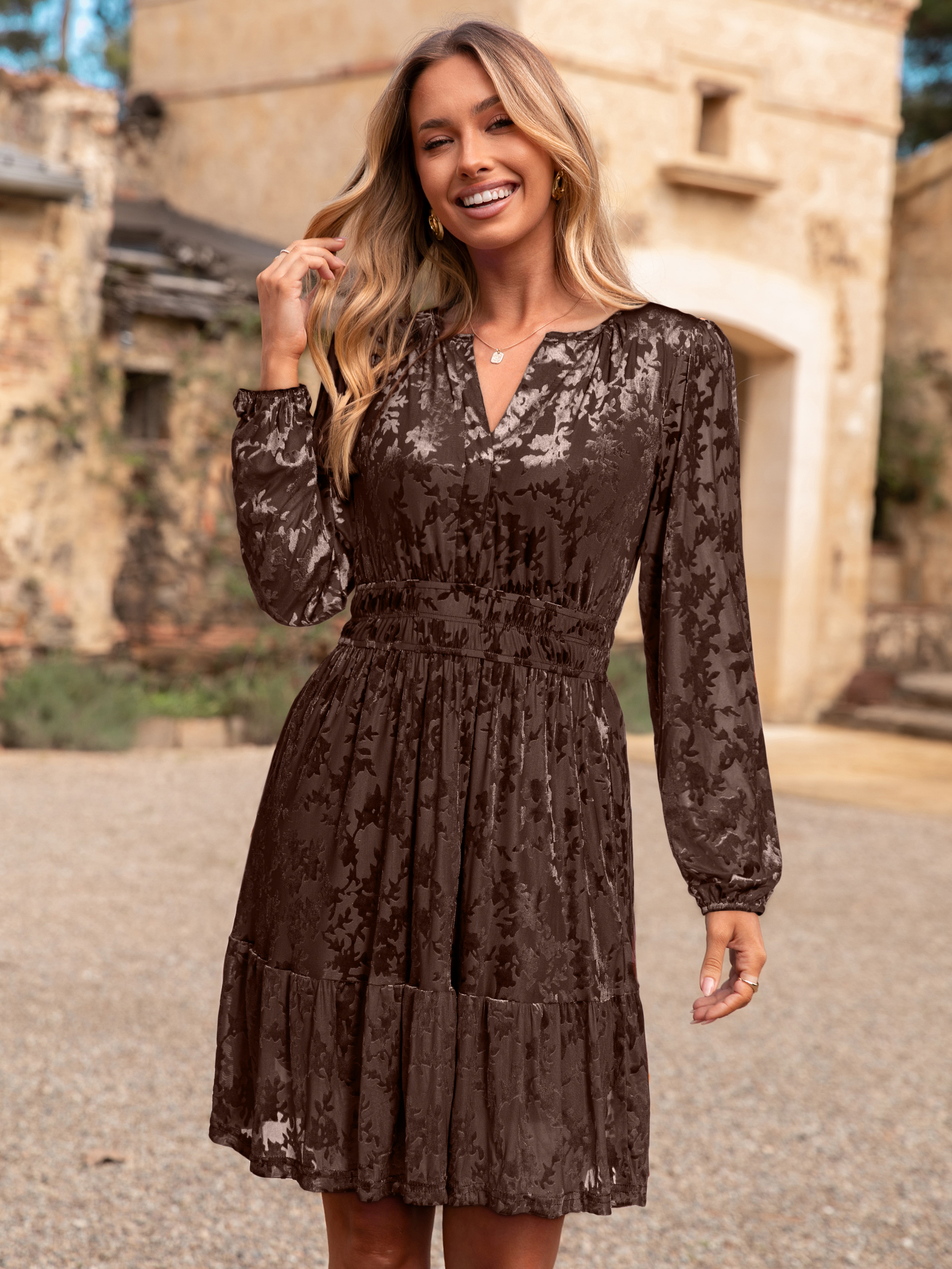 Premium Luxe Holiday Party Velvet Mini Dress