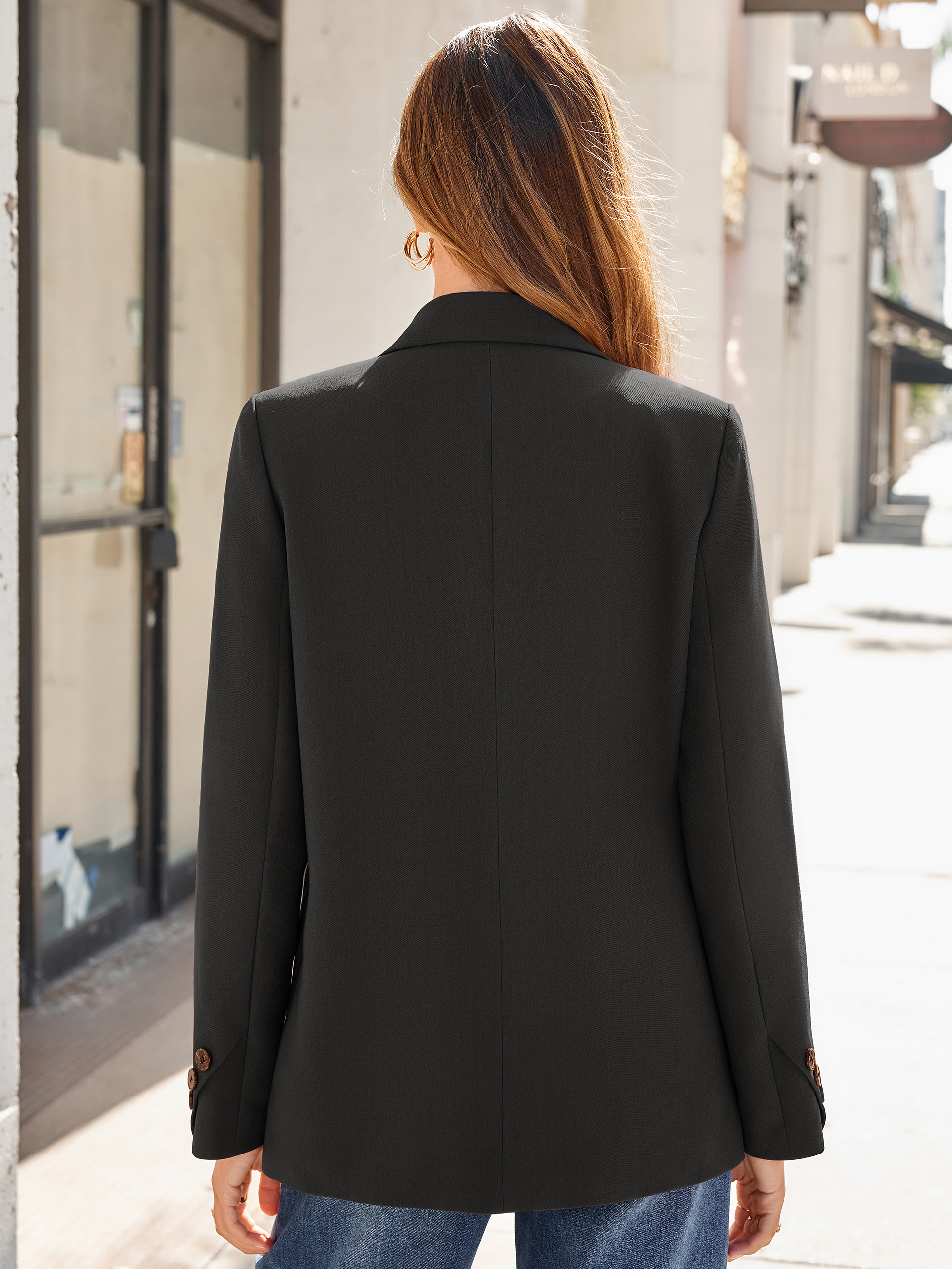Double Breasted Loose Fit Blazer Jacket
