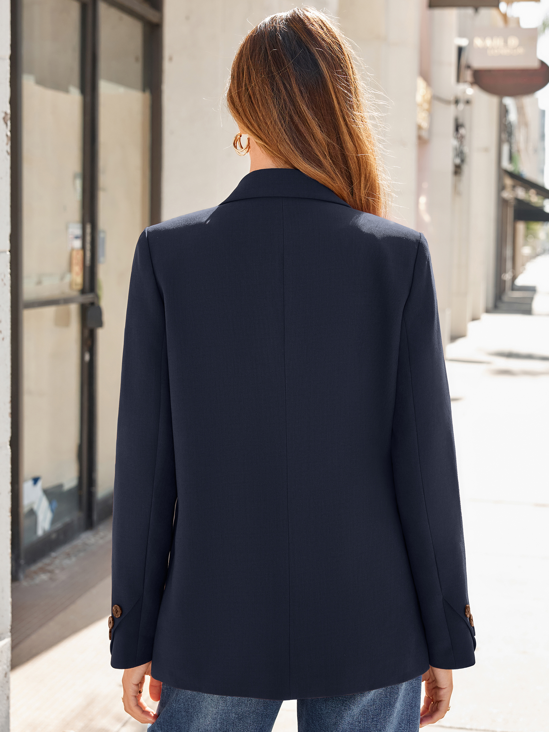 Double Breasted Loose Fit Blazer Jacket