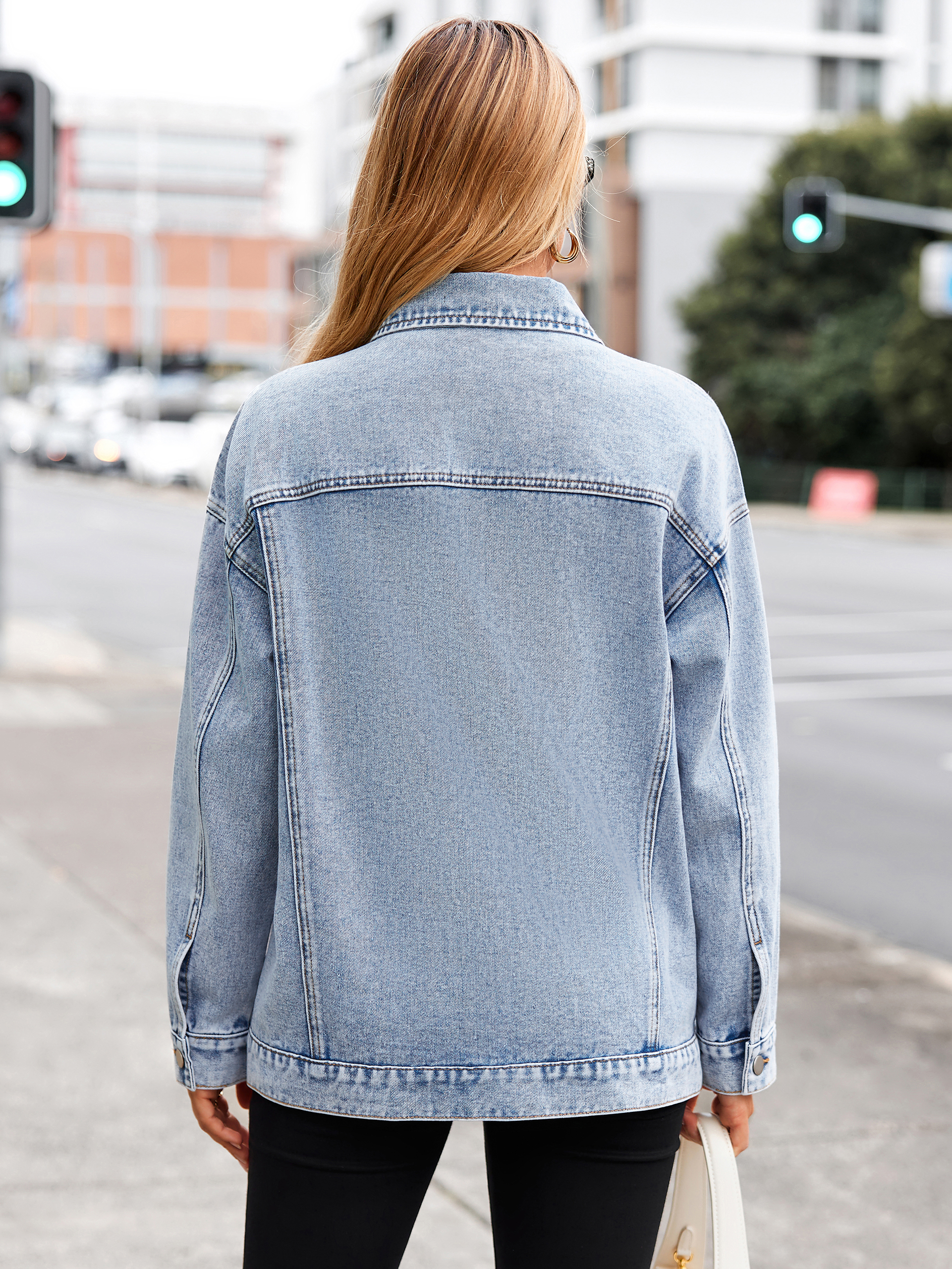 Oversized Vintage Denim Trucker Jacket