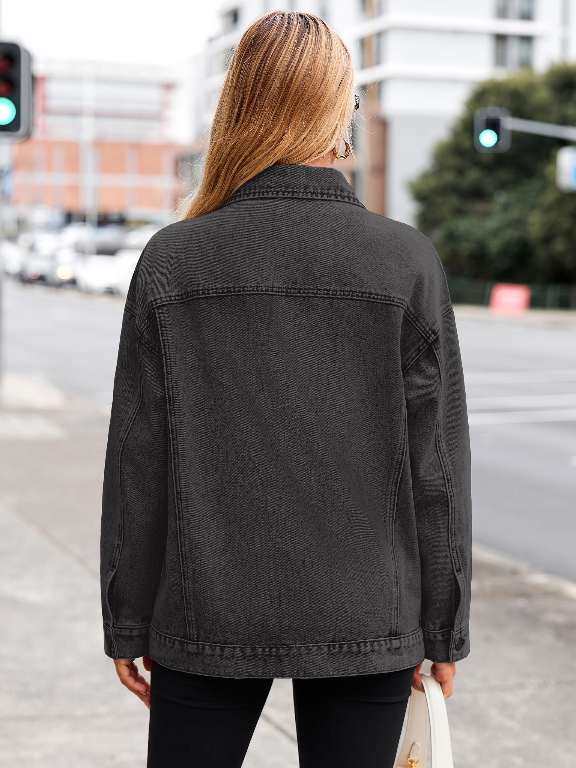 Oversized Vintage Denim Trucker Jacket