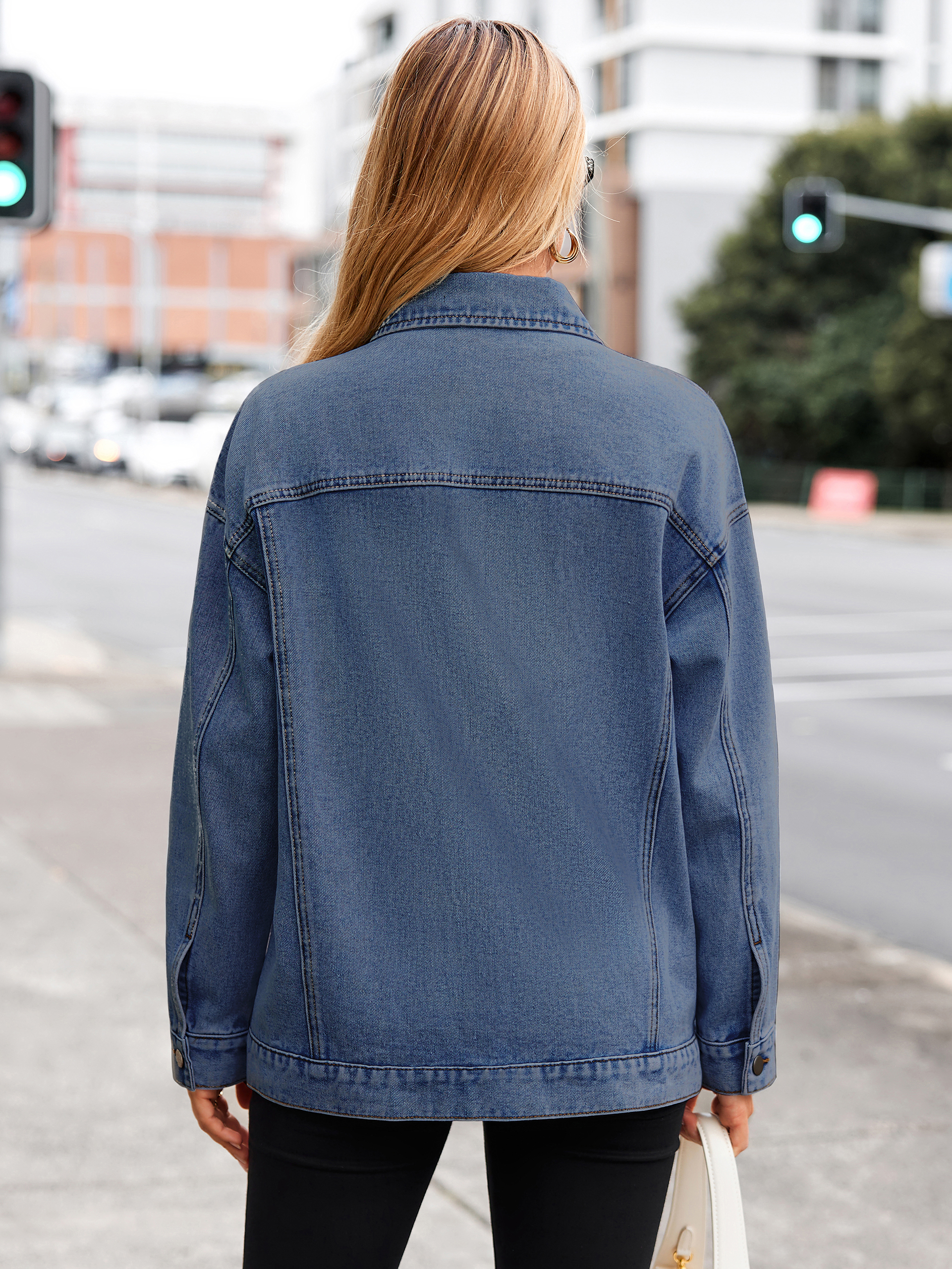 Oversized Vintage Denim Trucker Jacket