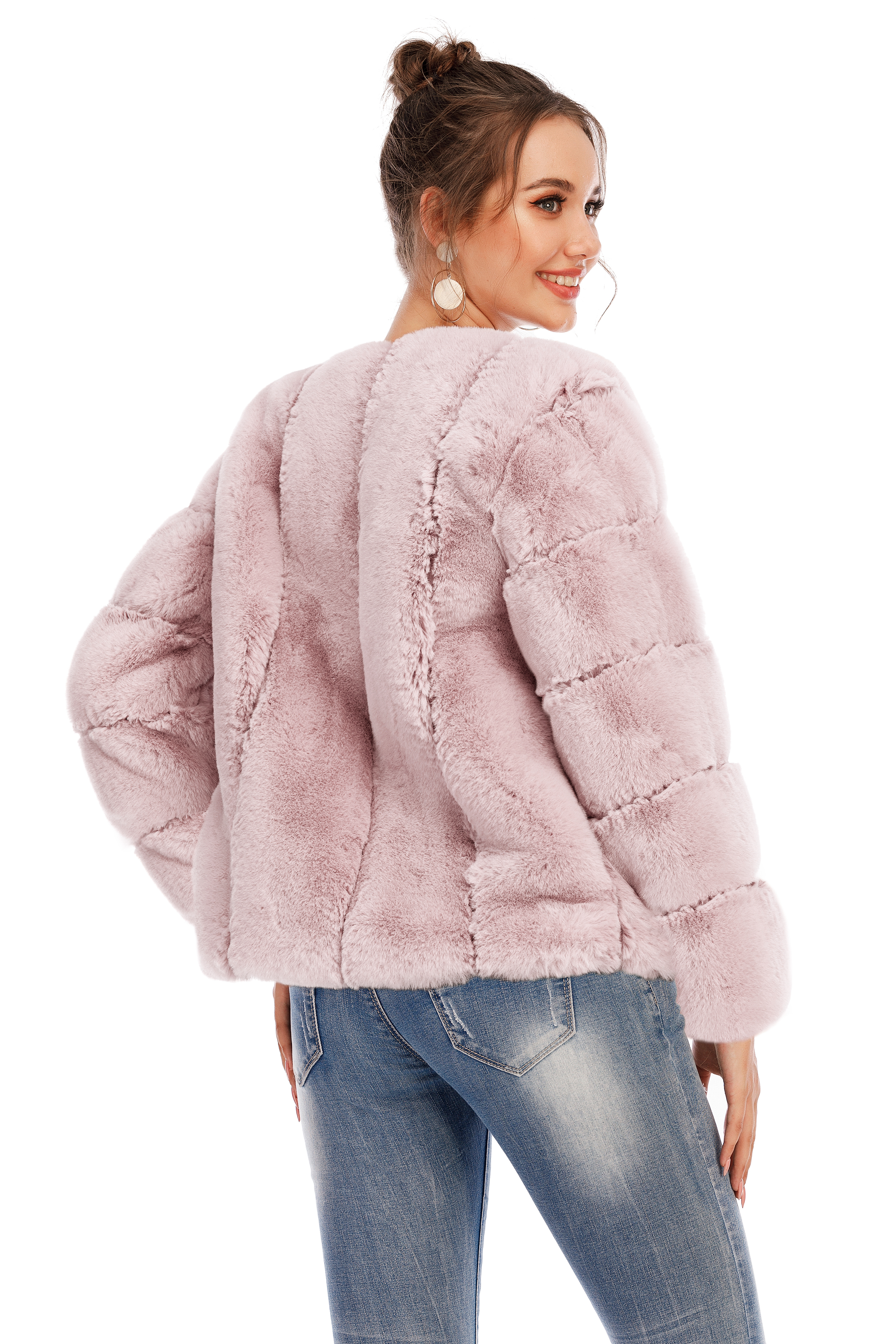 Chic Shaggy Warm Faux Fur Coat