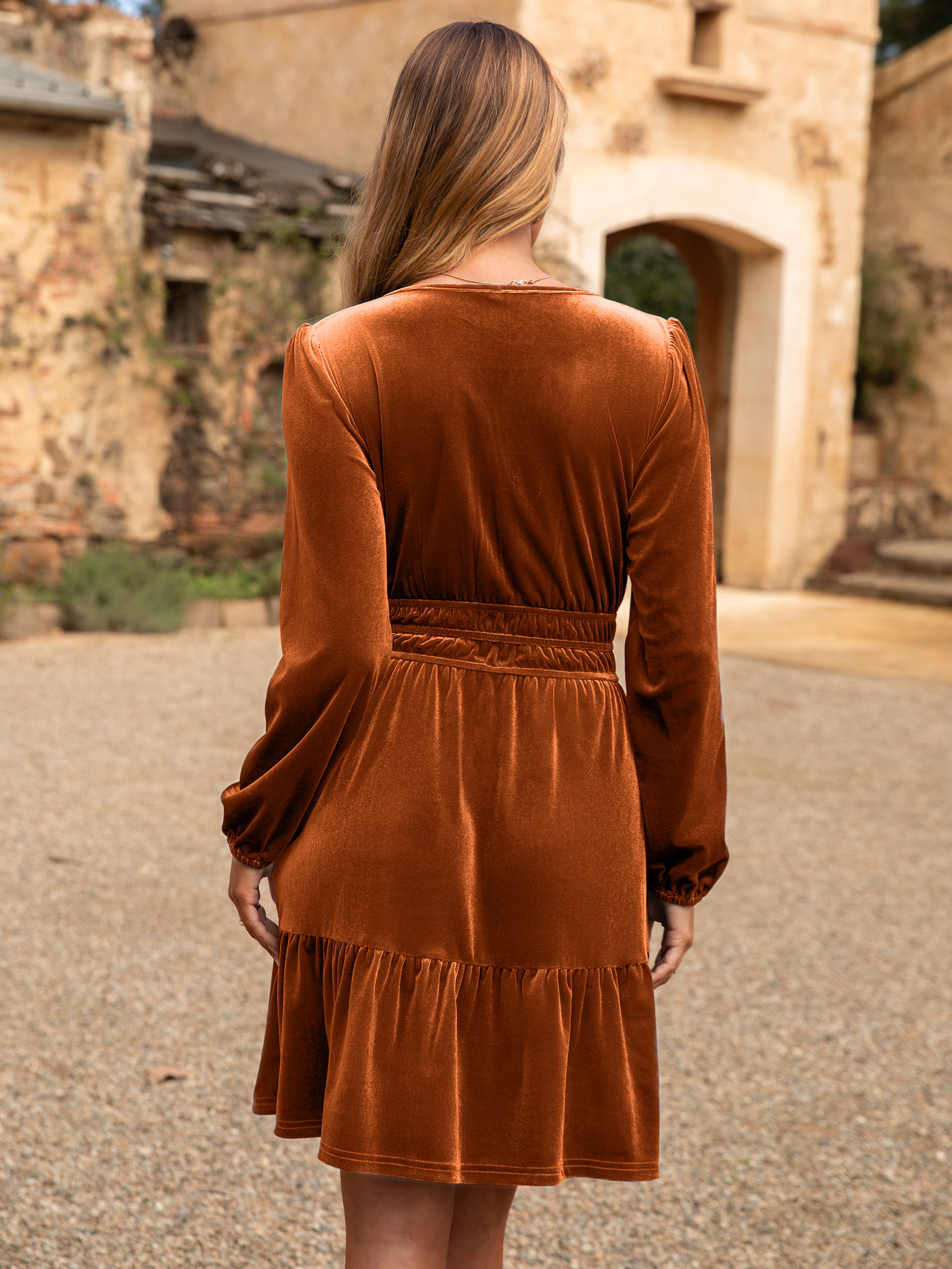 Premium Luxe Holiday Party Velvet Mini Dress