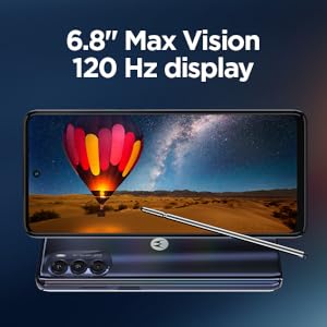 Pantalla de visión máxima de 6.8 pulgadas y 120 Hz