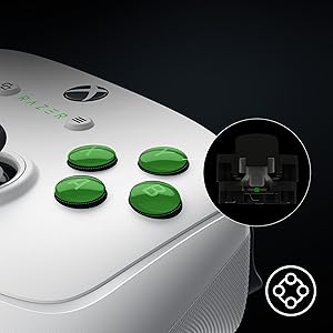 Botones de acción y cruceta flotante de 8 direcciones táctiles mecanizados Razer