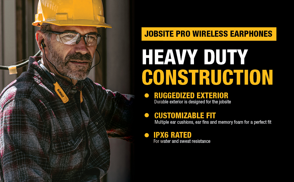 Construcción resistente, exterior resistente, ajuste personalizable y clasificación IPX6 para resistencia al agua.