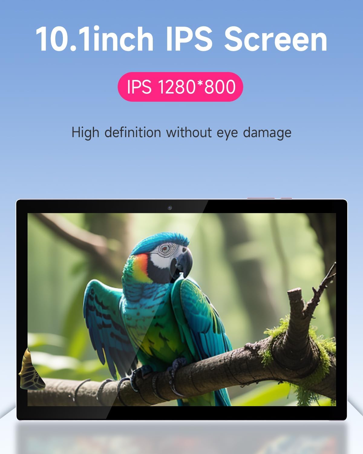 Tablet con teclado 2 en 1, Android 11, 10.1 pulgadas FHD, con teclado/mouse/funda/lápiz capacitivo/película templada, 64 GB+2 GB, Wi-Fi, cámara dual 8 MP, procesador quad core, batería 6,000 mAh, rosa