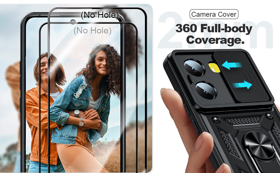 Funda para móvil Xiaomi Poco X7 Pro 5G con protección de cámara Slide Camera Cover