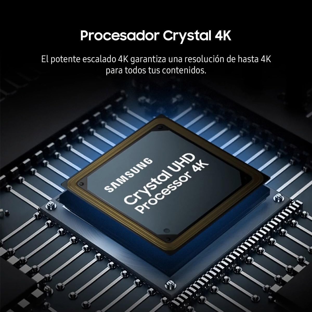 SAMSUNG 75" Crystal UHD U8000F 4K, Procesador Crystal, Diseño Metálico, Knox Security, Escalado 4k, Smart TV (2025)