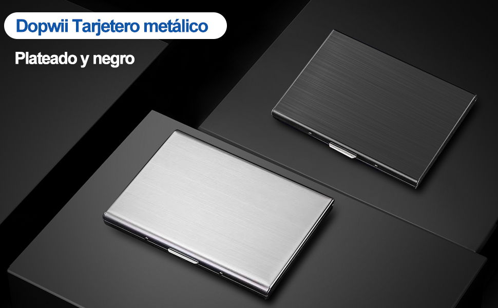 tarjetero metalico