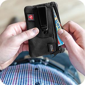 portafolios de viaje con bloqueo de RFID, portafolios de seguridad de larga duración, protección de identidad antirrobo