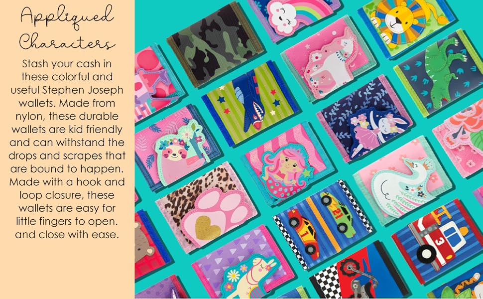 Carteras Appliqued Characters