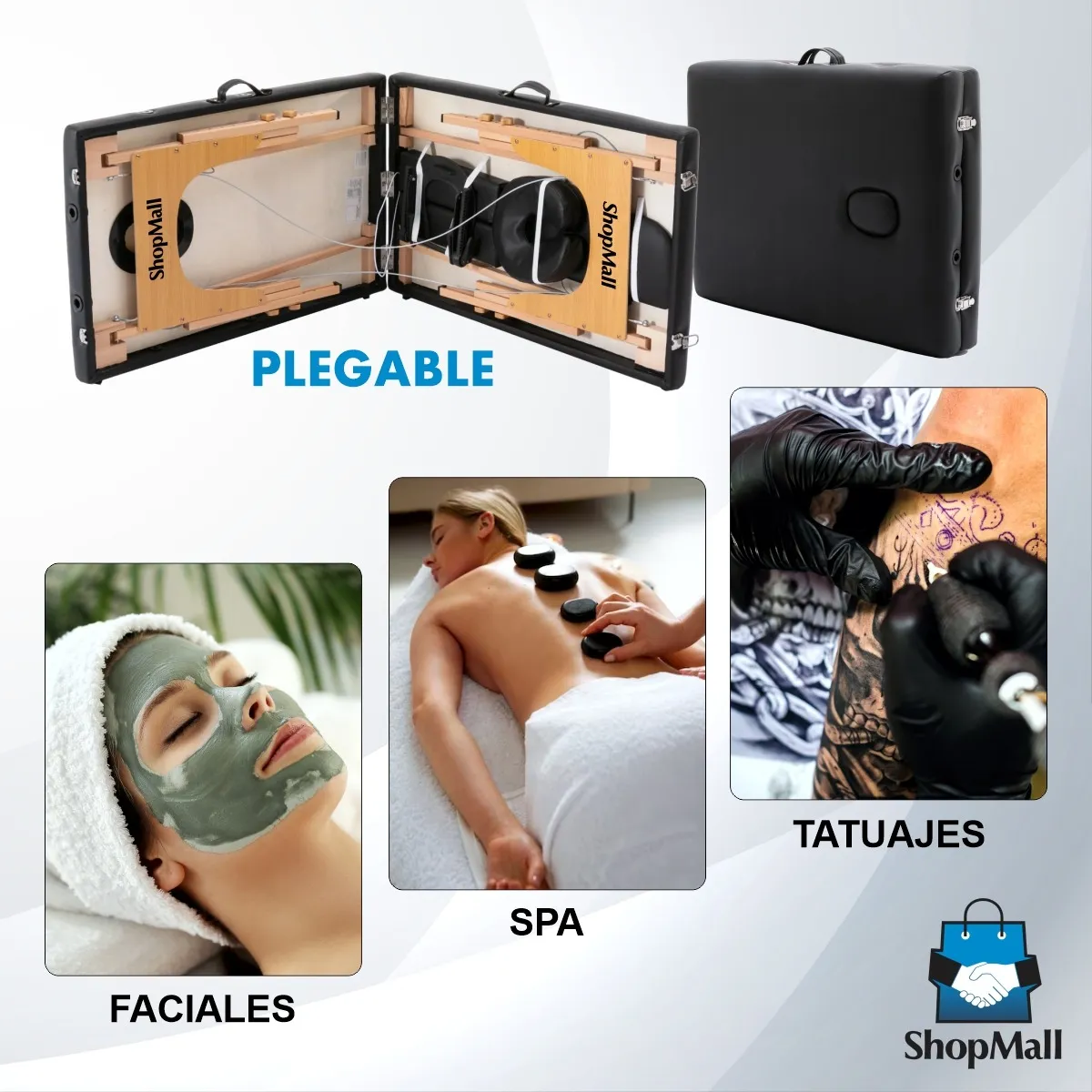 Camilla portátil spa de madera ShopMall Cama 011