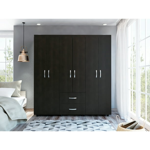 Closet Armable Bariloche Wengue Armario Recámara Excelsior Excelsior Moderno