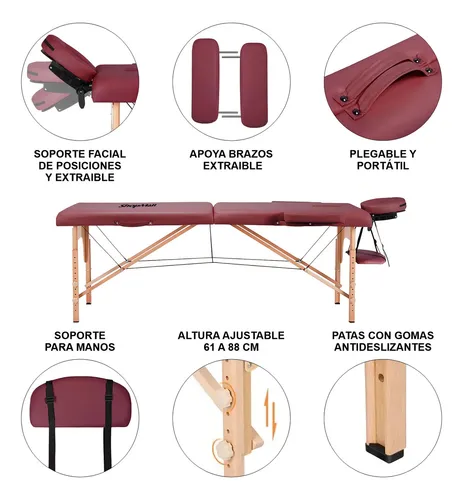 Camilla portátil spa de madera ShopMall Cama 011