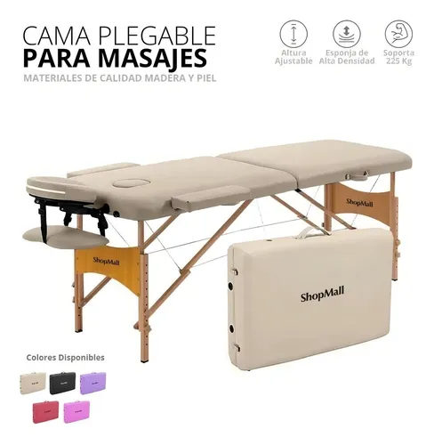 Camilla portátil spa de madera ShopMall Cama 011