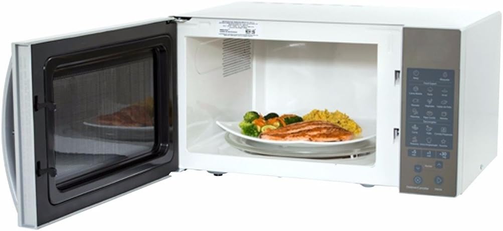 Whirlpool WM1211D Horno de Microondas con 1.1 Pies Cúbicos, Plata + Cuisinart - C77WTR-15P Juego de cuchillos clásico forjado de triple remache, Set de 15 piezas, blanco