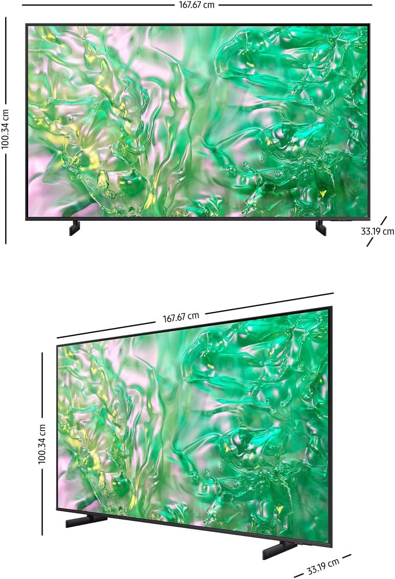 SAMSUNG 75" Crystal UHD U8000F 4K, Procesador Crystal, Diseño Metálico, Knox Security, Escalado 4k, Smart TV (2025)