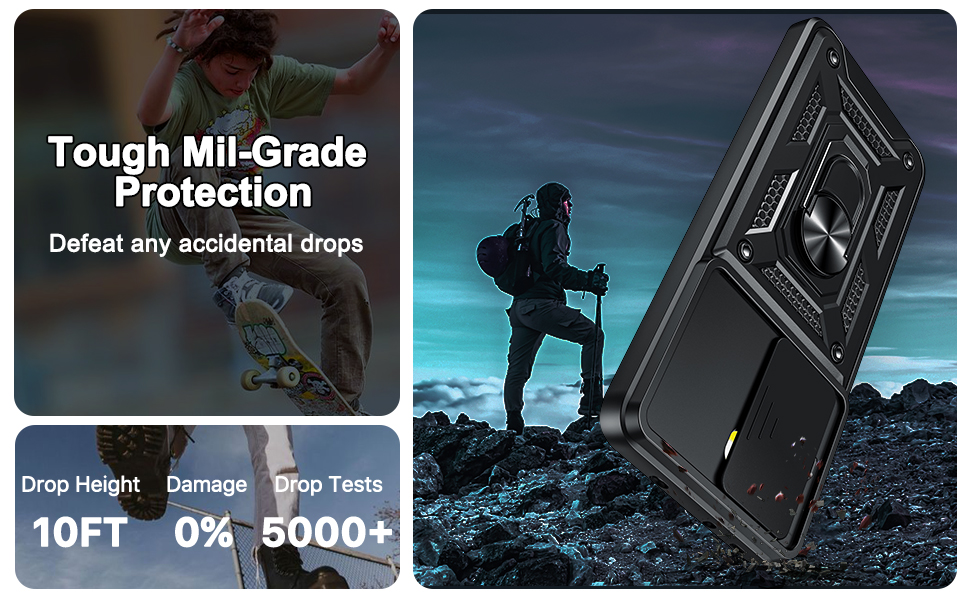 Funda Xiaomi Poco X7 Pro 5G ofrece doble protección en PC de grado militar,absorción de golpes