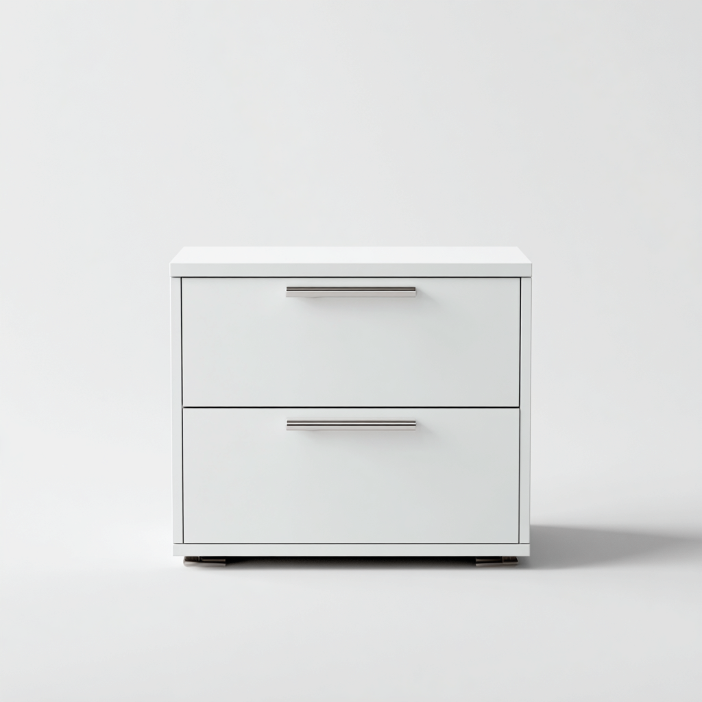 Armoire de bureau 60x40x50 cm - panneaux MDF - blanc - design moderne-Villaoliq