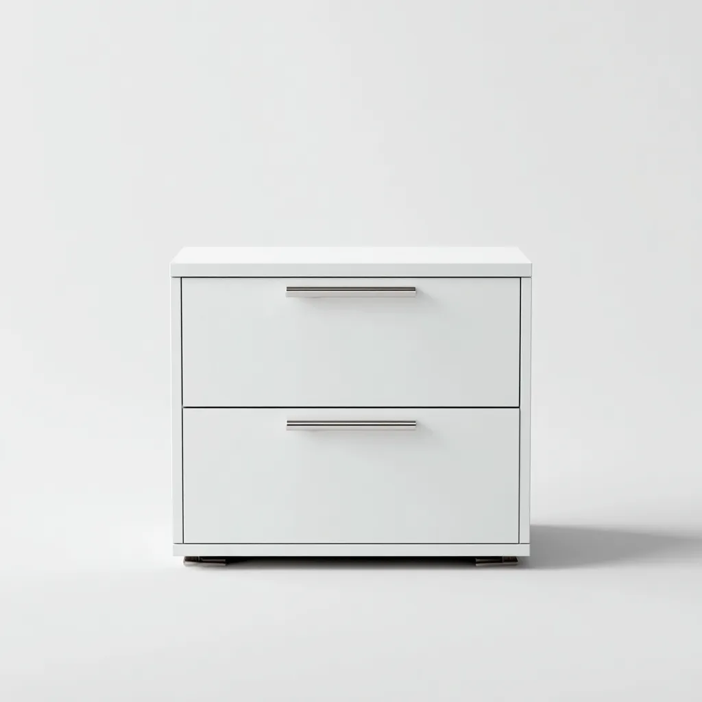 Armoire de bureau 60x40x50 cm - panneaux MDF - blanc - design moderne-Villaoliq
