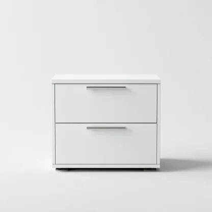 Armoire de bureau 60x40x50 cm - panneaux MDF - blanc - design moderne-Villaoliq