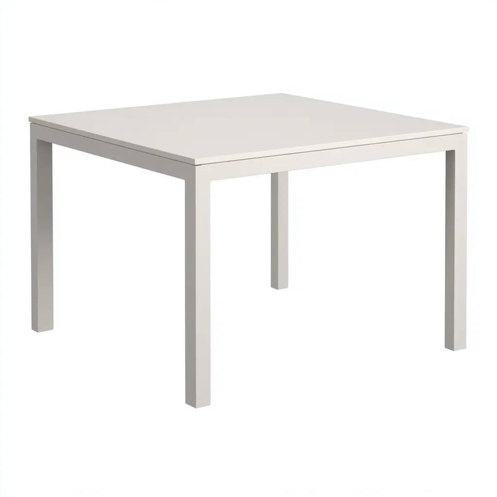 Table de jardin métal 80x80x75 cm - design minimaliste-Villaoliq