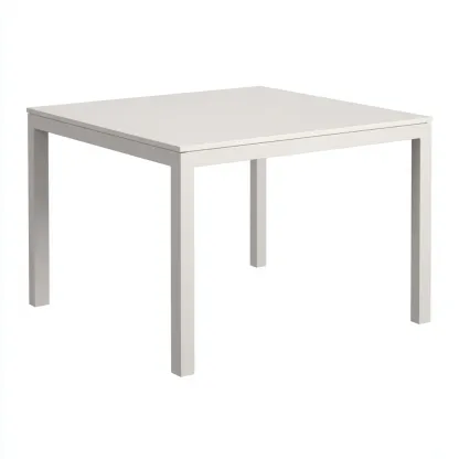 Table de jardin métal 80x80x75 cm - design minimaliste-Villaoliq