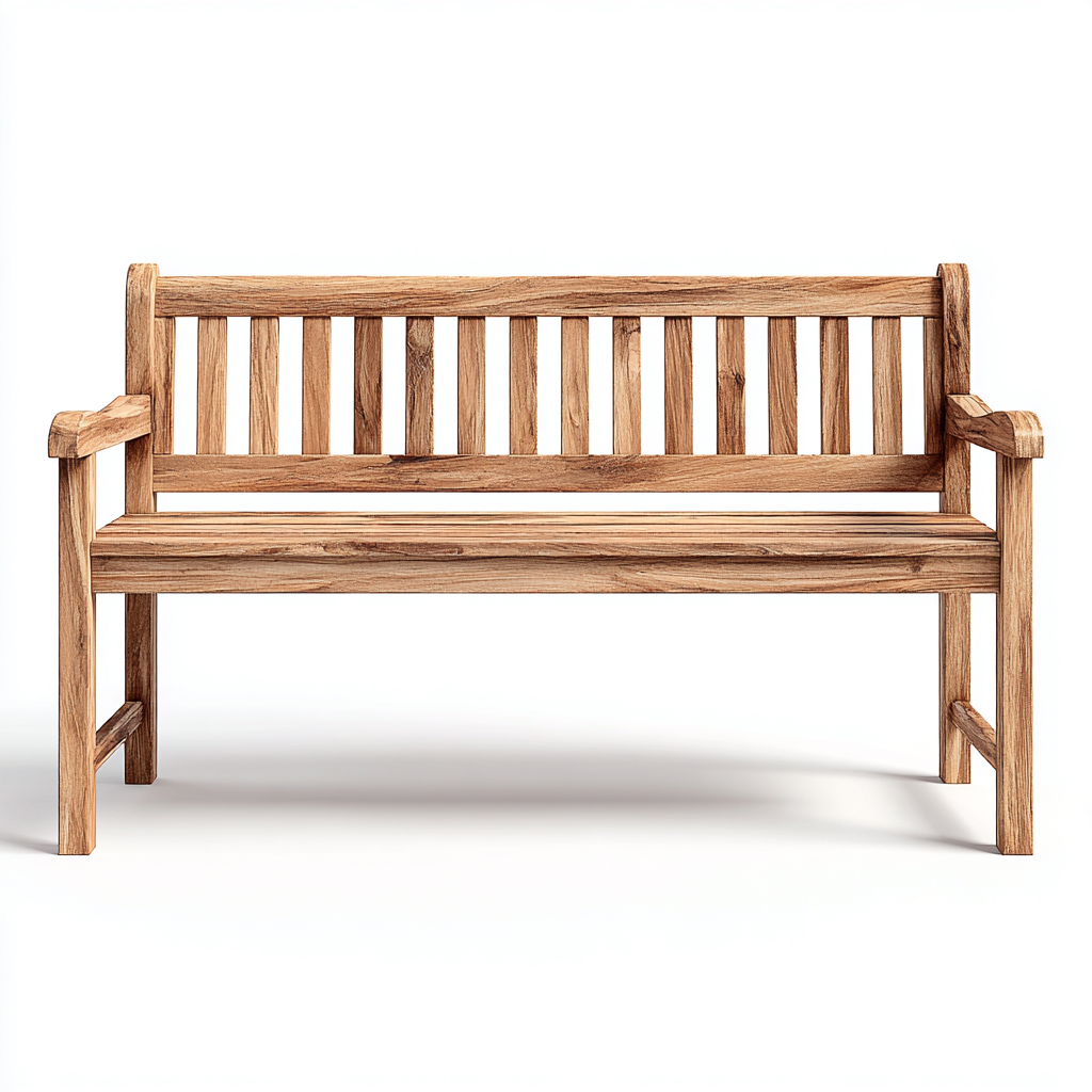 Banc de jardin bois massif 140x62x90 cm - design naturel-Villaoliq