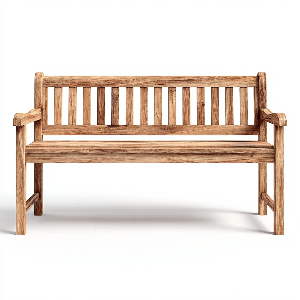 Banc de jardin bois massif 140x62x90 cm - design naturel-Villaoliq